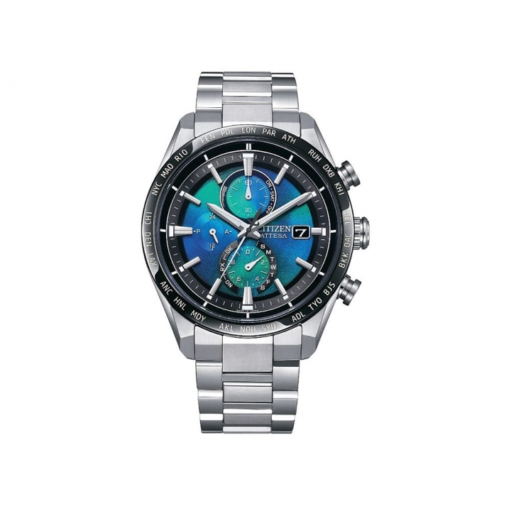 Citizen Eco-Drive Men s Watch-Silver 42MM-AT8188-64LCITIZEN  GENTS 千彩之海UNITE with BLUE 限量 鈦金屬男鍊錶42MM