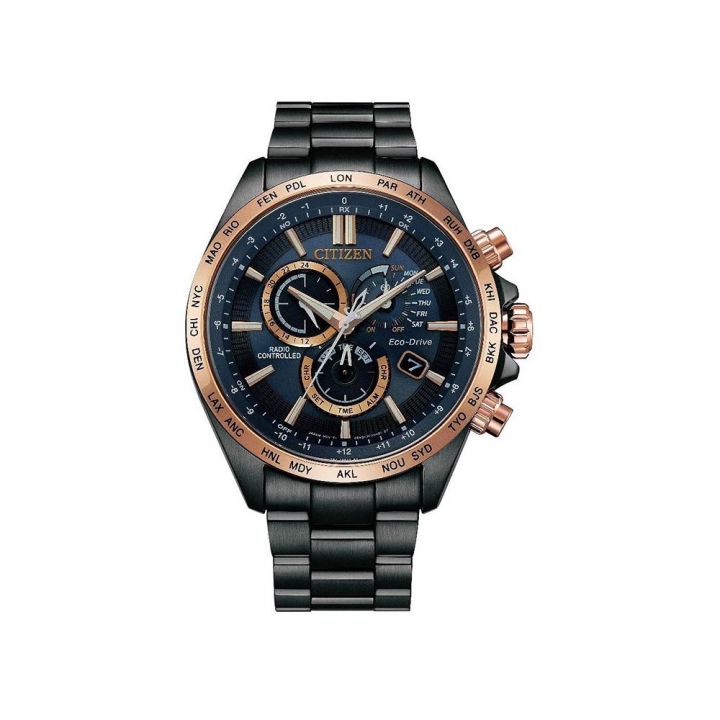 Citizen GENTS Men s Watch-Blue 45MM- CB5956-89LCITIZEN GENTS系列 光動能全球電波計時男錶-夜空藍-限
