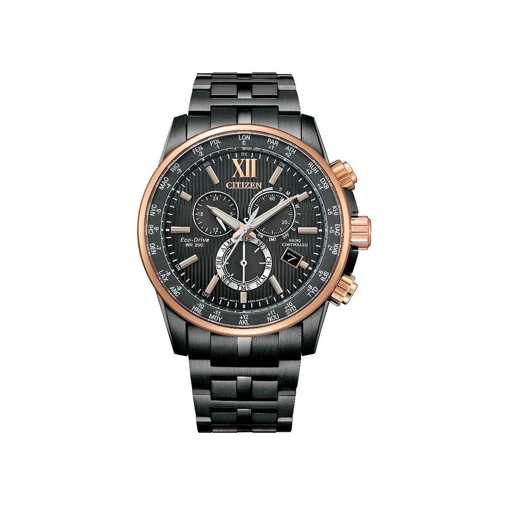 Citizen CITIZEN GENTS系列 光動能全球電波計時男錶-灰-限