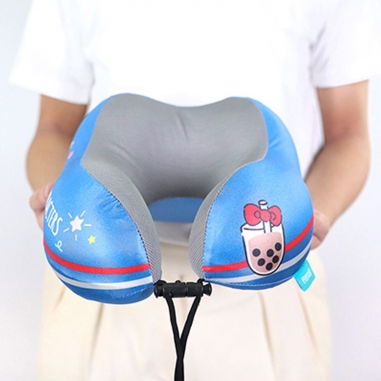 Sanrio三麗鷗|機場免稅限定HELLO KITTY U型旅行頸枕 深藍