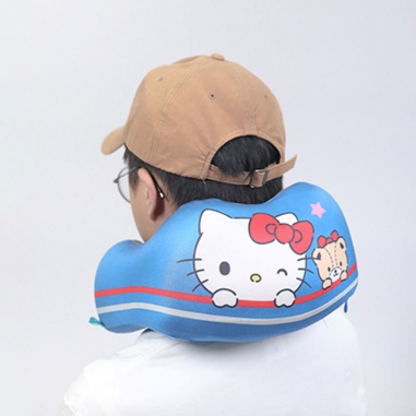 Sanrio三麗鷗|機場免稅限定HELLO KITTY U型旅行頸枕 深藍