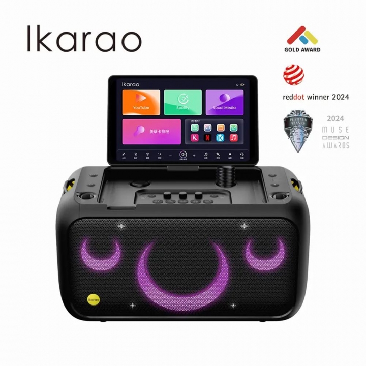 Ikarao - Ikarao 愛克拉|X1 一體式便攜行動卡拉OK伴唱機【廠商直寄】_84517-266281_大圖