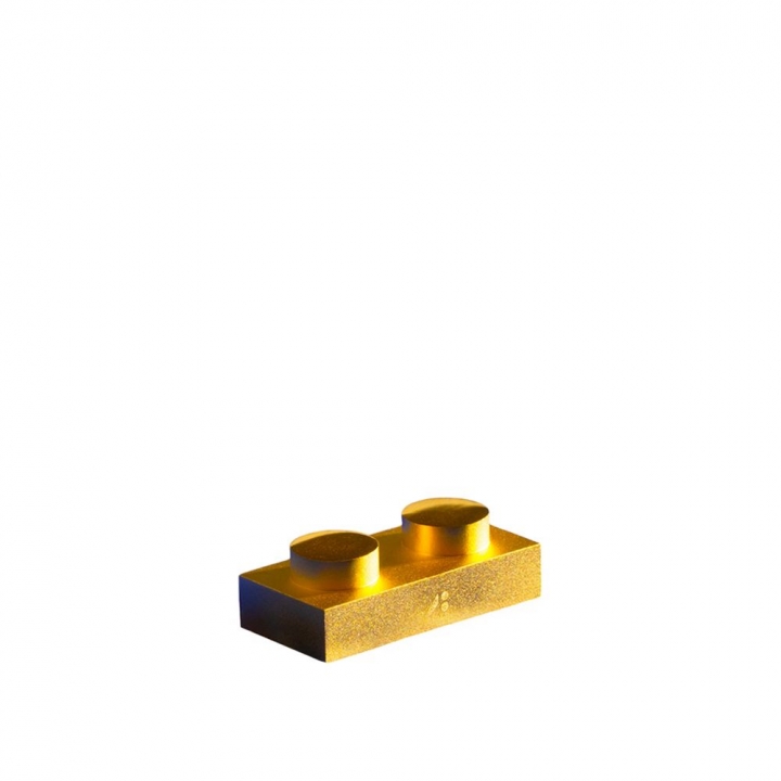 GOLD BUILDING BLOCKkim-a: A_1X2純金積木