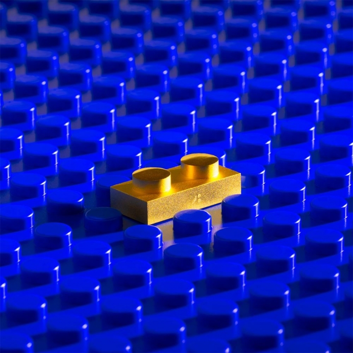 GOLD BUILDING BLOCKkim-a: A_1X2純金積木