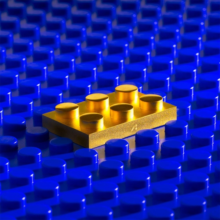 GOLD BUILDING BLOCKkim-a: A_2X3純金積木