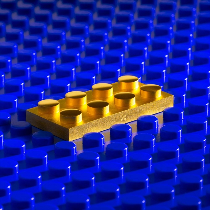 GOLD BUILDING BLOCKkim-a: A_2X4純金積木