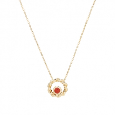 CHOKASCHOKAS 每日好運計畫_扭扭花圈純銀項鍊