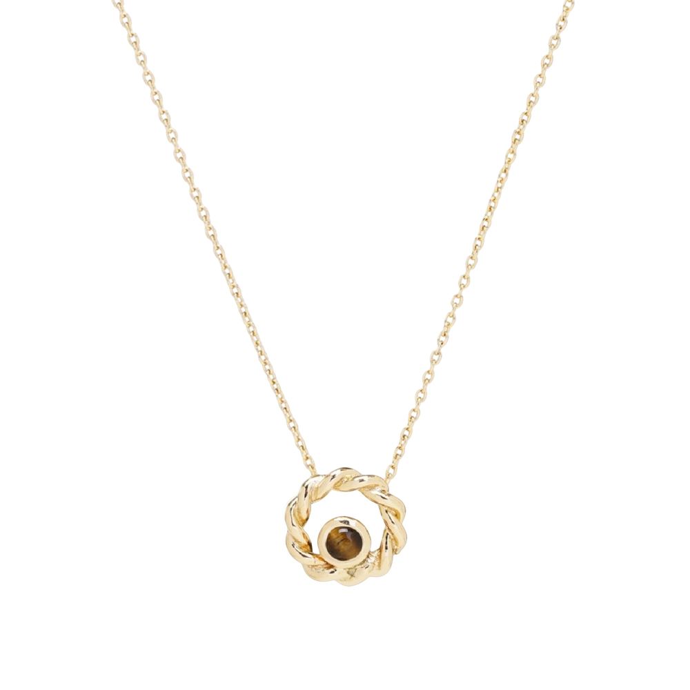 Ever Rich Jewelry 每日好運計畫_扭扭花圈純銀項鍊