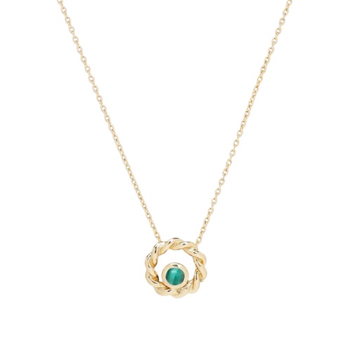 每日好運計畫_扭扭花圈純銀項鍊