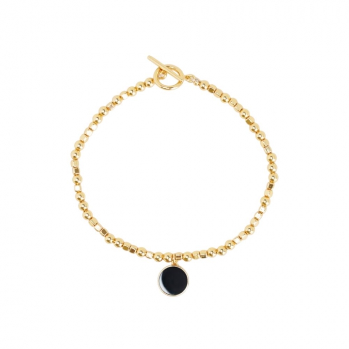 每日好運計畫_幾何流金純銀手鍊