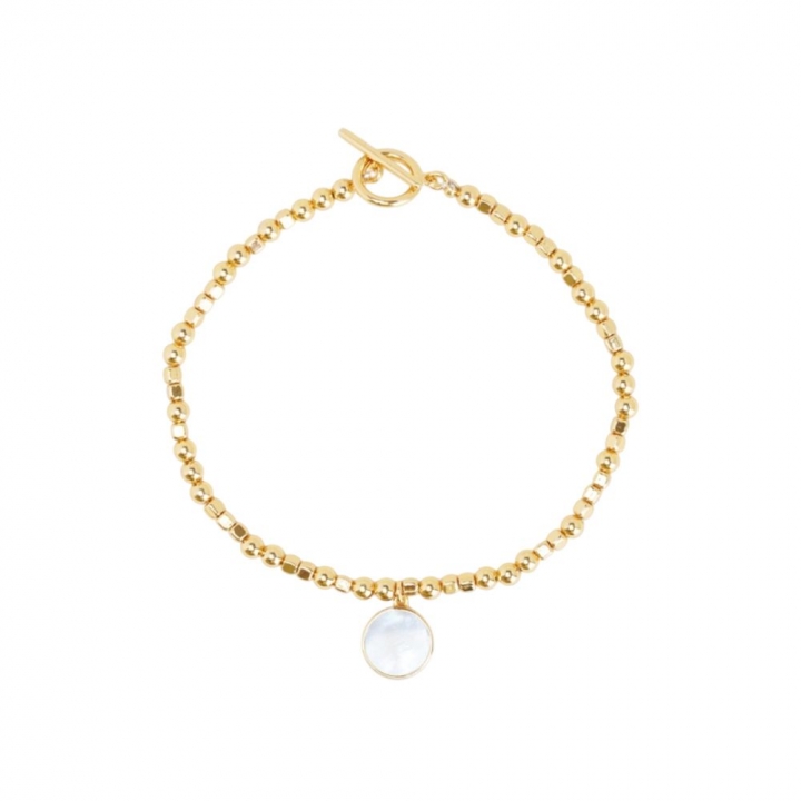 每日好運計畫_幾何流金純銀手鍊