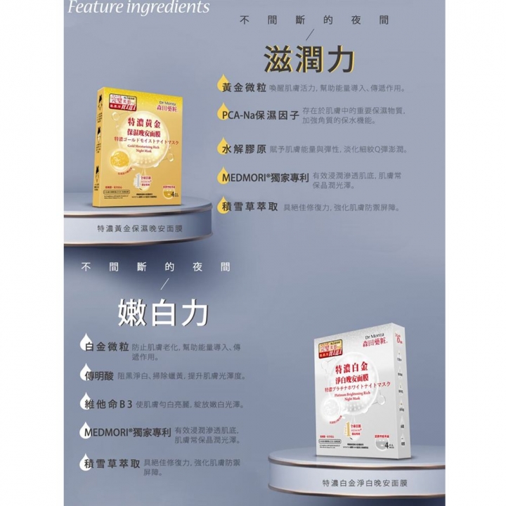 Dr.Morita - 森田藥粧|特濃白金淨白面膜組 25片入_84625-266621_大圖