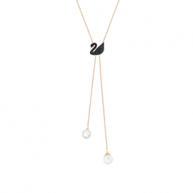 Swarovski施華洛世奇 ICONIC SWAN DOUBLE Y 項鏈