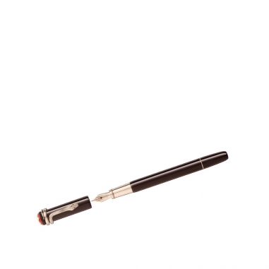 Montblanc萬寶龍(精品) 傳承紅與黑特殊系列鋼筆-深棕色M尖