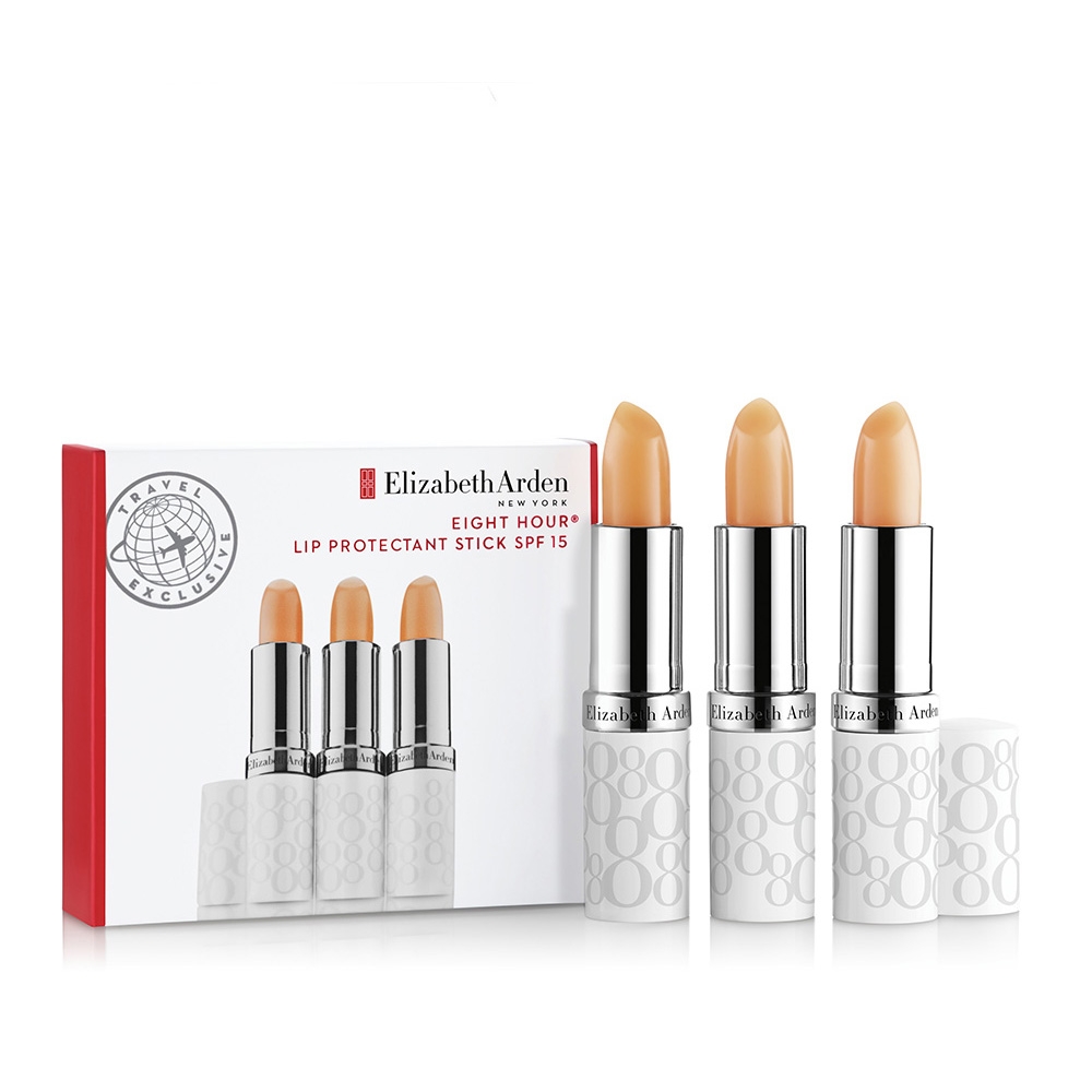 Elizabeth Arden 8小時經典潤澤唇膏 SPF15三支裝特惠組