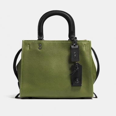 Coach蔻馳(精品) ROGUE 25 鵝卵石顆粒皮革手袋