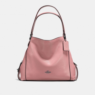 Coach寇馳 EDIE 31 鵝卵石皮革手袋
