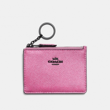 Coach蔻馳(精品) 金屬光澤皮革證件套