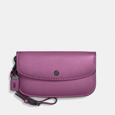 Coach蔻馳(精品) 棒球手套揉製皮革手拿包