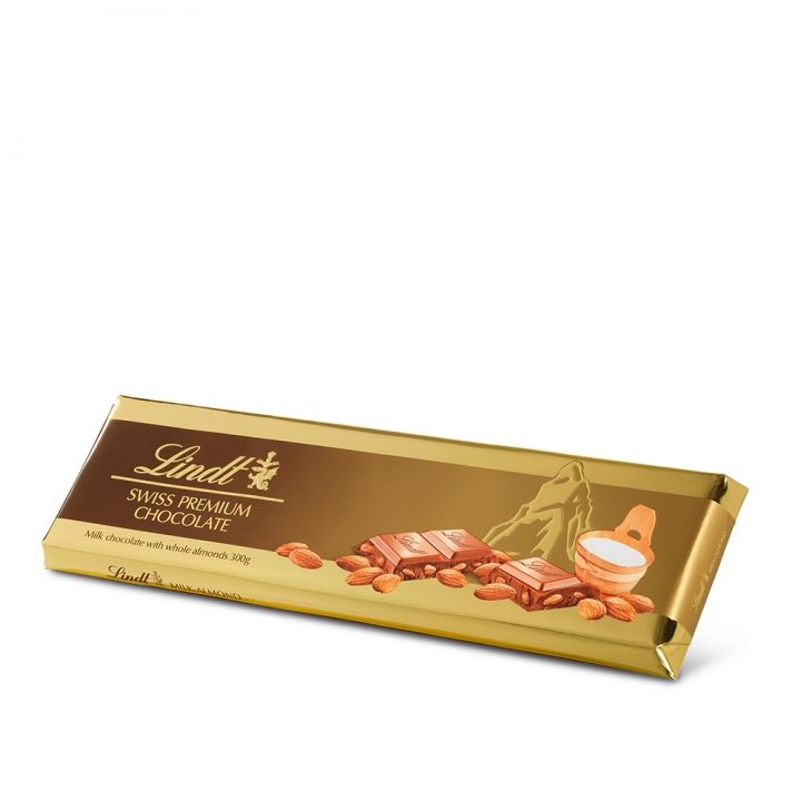 Lindt瑞士蓮 杏仁牛奶巧克力片