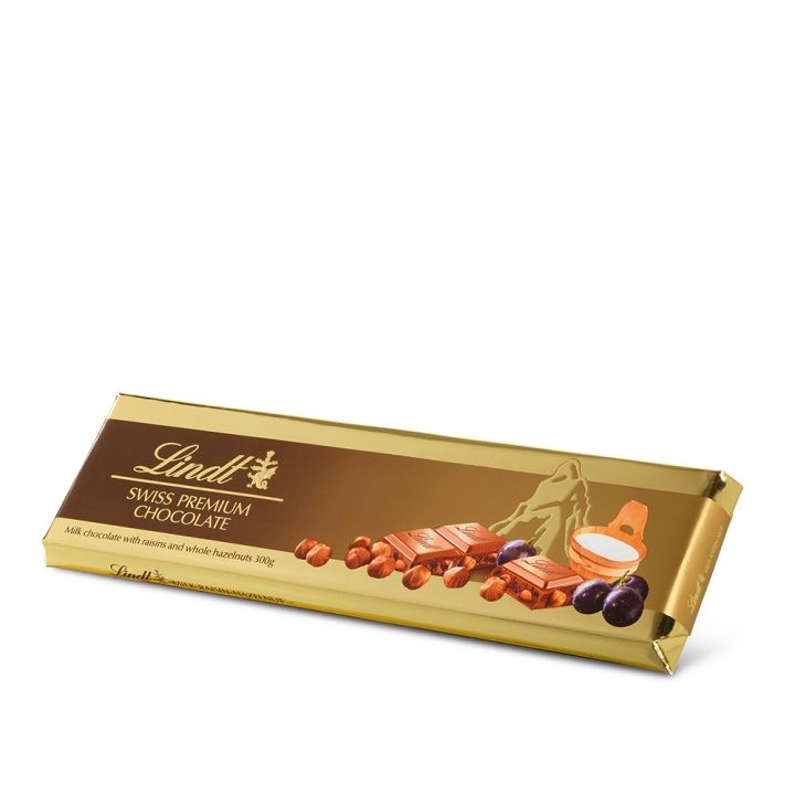 Lindt瑞士蓮 《滿額送品牌禮》榛果葡萄牛奶巧克力片