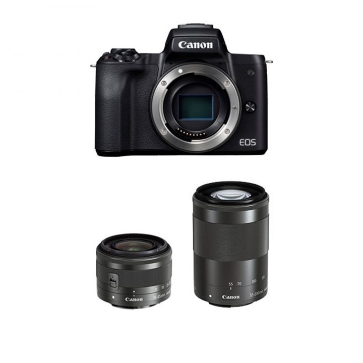 Canon佳能 EOS M50 15/45-55/200神秘黑雙鏡組