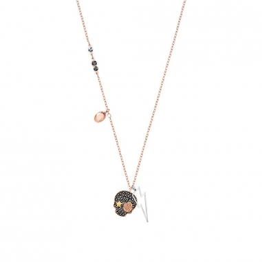 Swarovski施華洛世奇 DUO:NECKLACE SKULL DMUL/MIX鏈墜