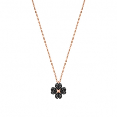 Swarovski施華洛世奇 LATISHA:PENDANT FLOWER CRY/JET/ROS鏈墜