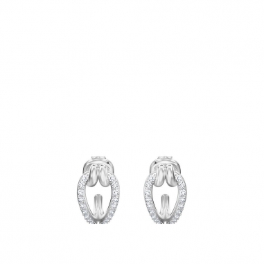 Swarovski施華洛世奇 SS LIFELONG:PE HOOP SMALL CRY/RHS穿孔耳環