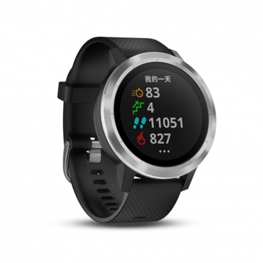 Garmin台灣國際航電 vivoactive3智慧腕錶-俐落黑