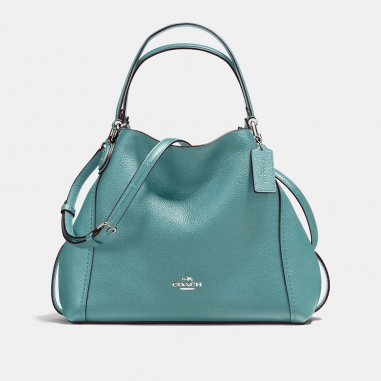 Coach蔻馳(精品) EDIE 28鵝卵石皮革手袋