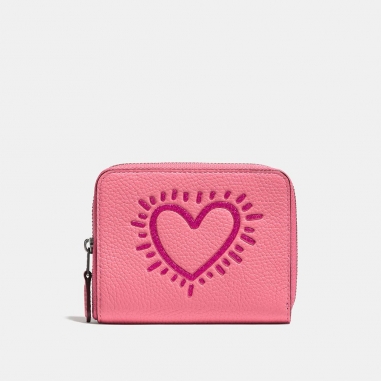Coach蔻馳(精品) COACH X KEITH HARING小型拉鍊式皮夾
