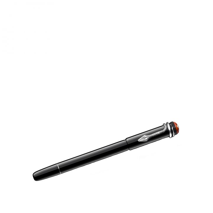 Montblanc萬寶龍(精品) 傳承系列紅與黑鋼珠筆-經典黑