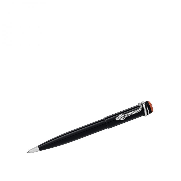Montblanc萬寶龍(精品) 傳承系列紅與黑原子筆-經典黑