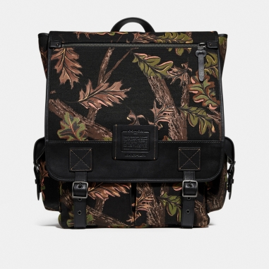 Coach蔻馳(精品) SCOUT橡樹葉印花後背包