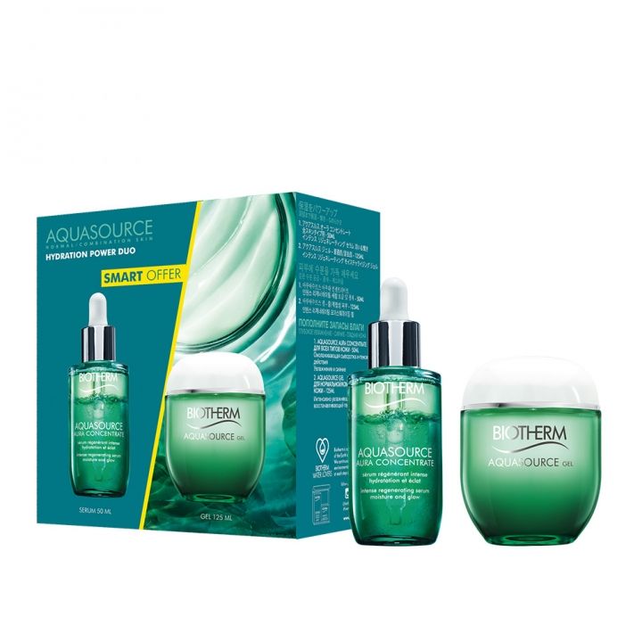 BIOTHERM碧兒泉 水光草保濕凝凍特大裝及水光保濕雙精華特惠組