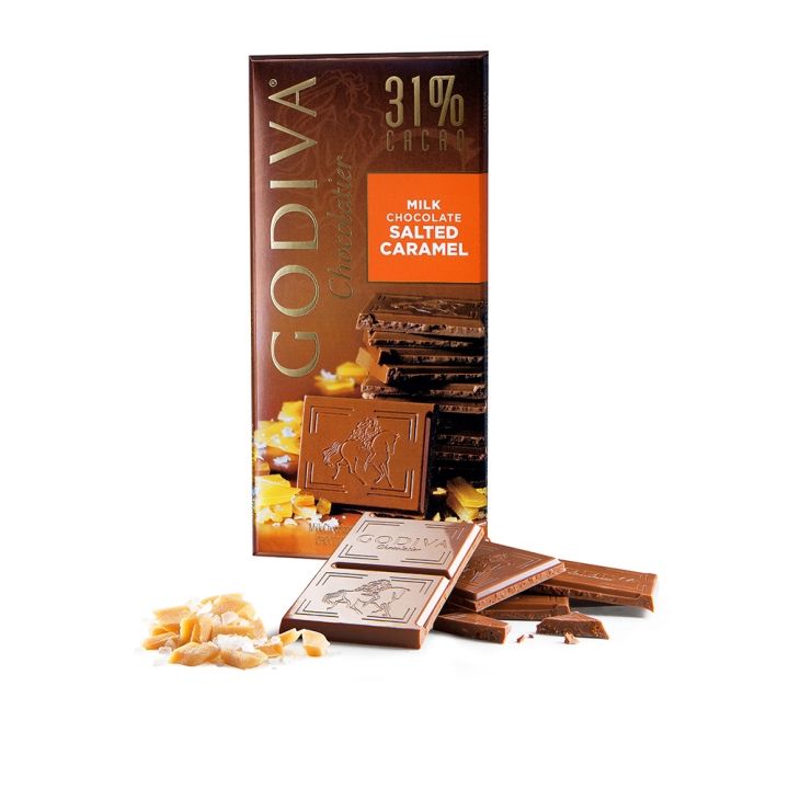 GodivaGodiva 焦糖鹽味牛奶巧克力磚