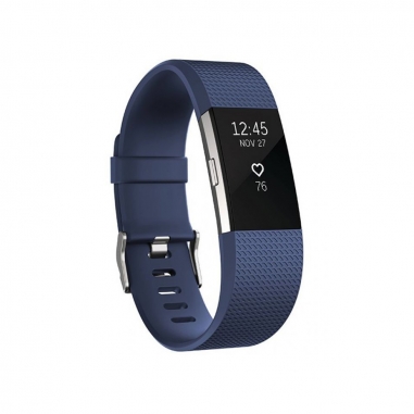 FitbitFitbit Charge 2無線心率監測專業運動手環-皇家藍 L