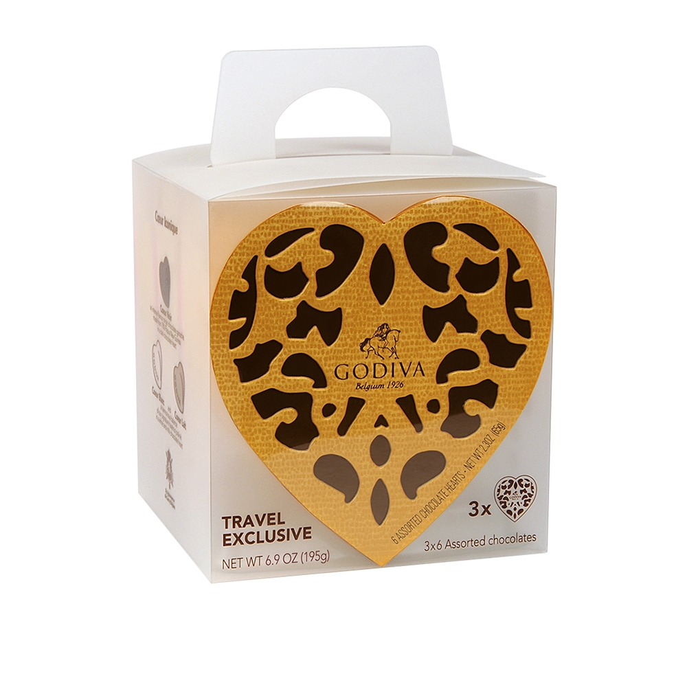 Godiva 金裝巧克力心形禮盒