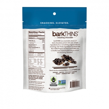 SNACKING CHOCOLATE DARK CHOCOLATE PRETZELBarkTHINS 黑巧克力蝴蝶脆餅