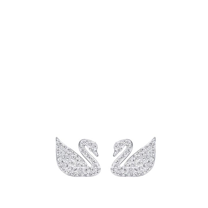 Swarovski施華洛世奇 Swan密鑲穿孔耳環