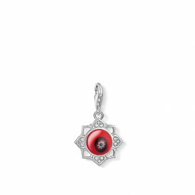 Thomas SaboThomas Sabo 紅 GLASS LOTUS FLOWER CHARM 吊墜