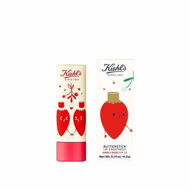 KIEHL'S契爾氏 《聖誕限定》限量版檸檬奶油護唇膏SPF30-玫瑰色