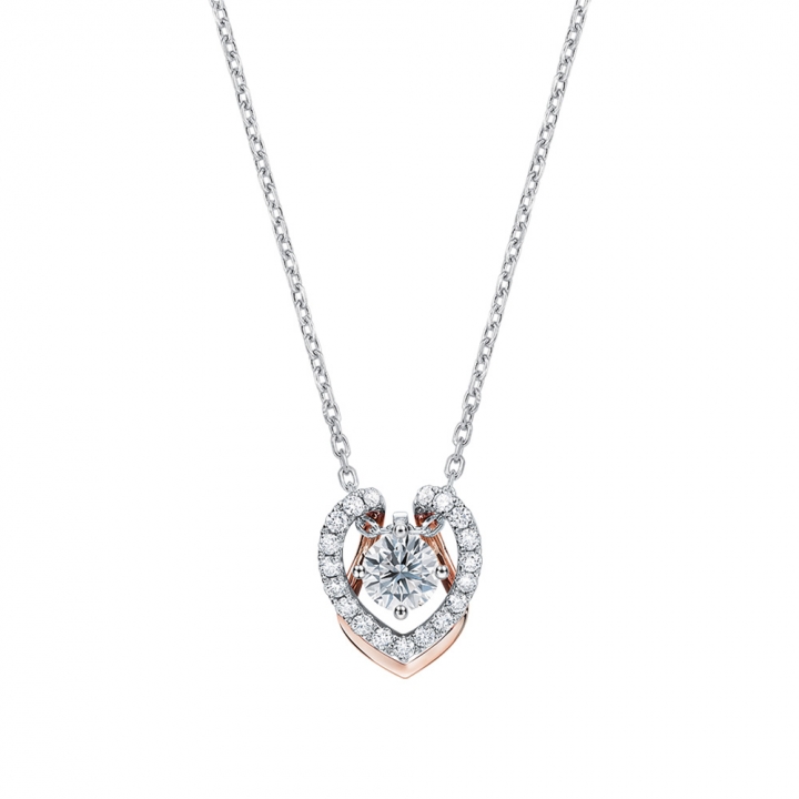 MEET U DIAMOND HEART NECKLACEMEET U 心型鑽石項鍊