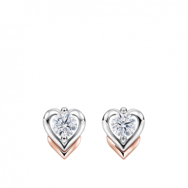 Ever Rich Jewelry昇恆昌珠寶 MEET U 心型鑽石耳環