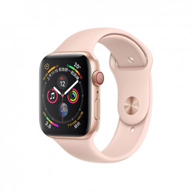 AppleApple Apple Watch Series4 金色鋁金屬錶殼-粉沙色運動型錶帶44mm(GPS+行動網路)