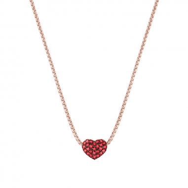 AGATHA璦嘉莎 Cubic Heart玫瑰金項鍊