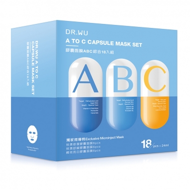 Dr.Wu達爾膚 膠囊面膜ABC綜合18入特惠組