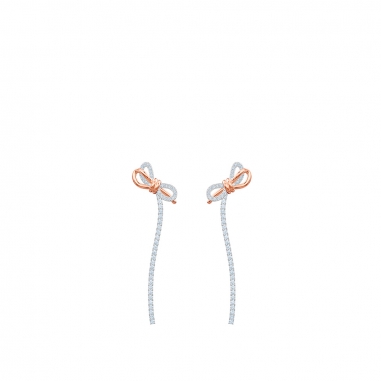 Swarovski施華洛世奇 LIFELONG BOW 穿孔耳環