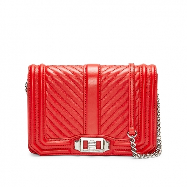 REBECCA MINKOFFREBECCA MINKOFF CHEVRON QUILTED LOVE斜背包